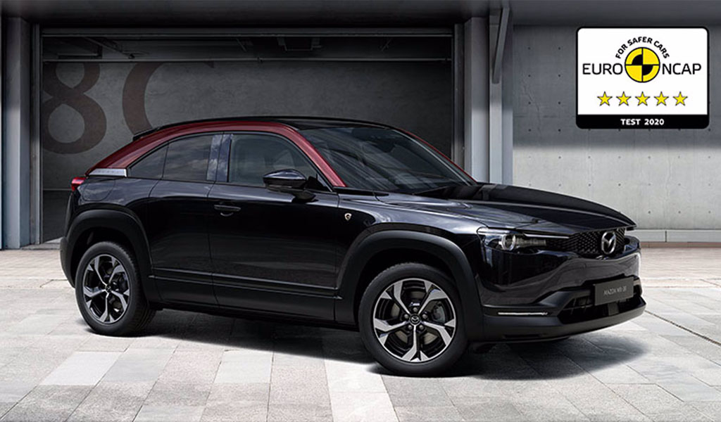 Mazda MX-30 e-Skyactiv R-EV ha ottenuto la valutazione 5 Stelle Euro NCAP